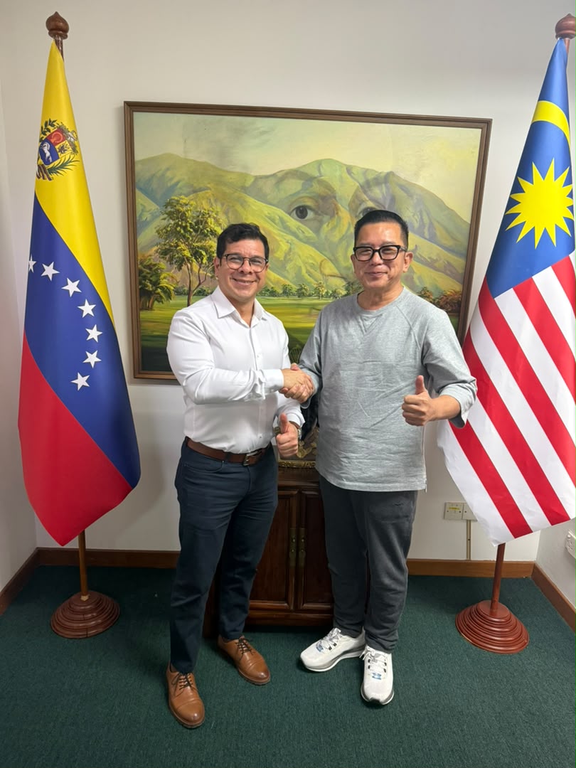 Relationship-building with Malaysia and Venezuela flags